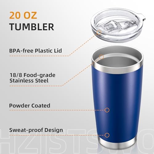 20 oz Tumbler with Lid Stainless Steel Insulated Tumblers, 1 Pack