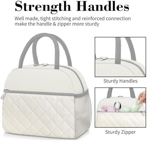 Coobiiya Lunch Box Lunch Bag for Women Men,Reusable Cute Lunch Pail bag
