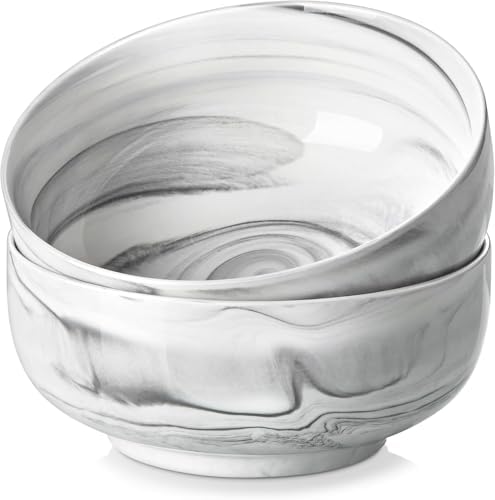 MALACASA Salad Soup Bowls Set of 2, 44 OZ Ceramic Bowls for Kitchen
