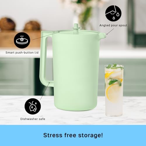 Tupperware Heritage Mint Pitcher (1 Pitcher + 1 Lid) - 1 Gallon