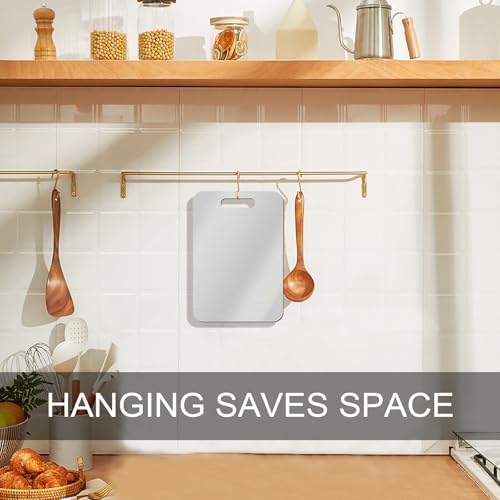 Titanium Stainless Steel Cutting Boards for Kitchen, 13.4 * 9 inch