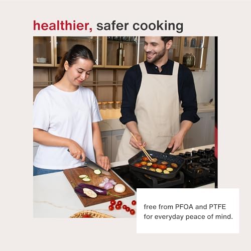 Zyliss Ultimate Ceramic Cookware, Non-Stick Grill Pan, 10.2"