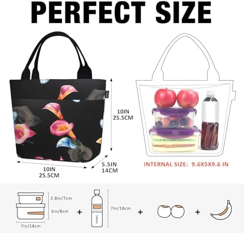 Aosbos Lunch Tote Bag,Insulated Lunch Bag For Women,Work,Office