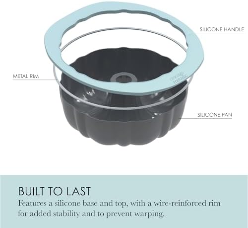 Chicago Metallic Silicone Fluted Cake Pan - 10 Inch