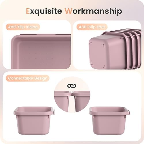 A-LuGei 【Military Grade】 Drawer Organizer for Vanity Bathroom Makeup Desk