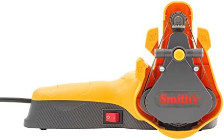 Smith’s 50933 Knife & Scissor Electric Belt Sharpener – Fine, Medium, & Coarse Belts – Straight Edge Blades – Handheld Sharpening – Workshop & Tool Sharpener
