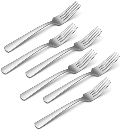 Oneida Aptitude Dinner Forks Silverware Set for 6, Flatware