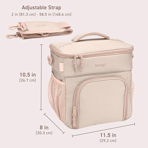 Bentgo Prep Deluxe Insulated Meal Prep Lunch Bag for Adults, Holds 5 Meals