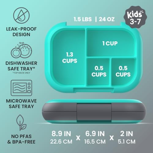 Bentgo Chill Kids 4-Compartment Bento Box Leakproof Lunch Box