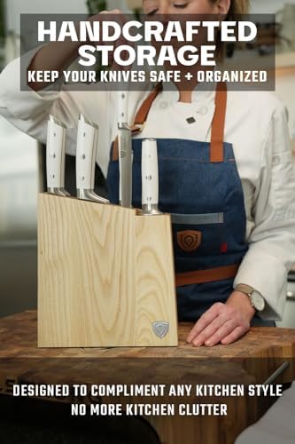 Dalstrong 8-Pc Knife Block Set - White Handle Edition