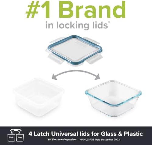 Snapware Plastic Total Solutions (5-Pack, 8.5 Cup) Food Storage Containers