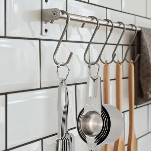 FANGSUN Stainless Steel Measuring Cups and Spoons Set of 10