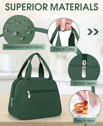 Lunch Bag, Small Insulated Lunch Box for Women Men