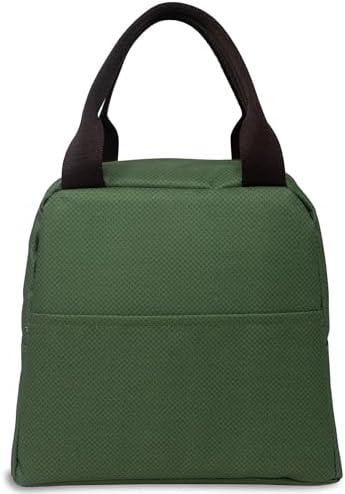 Steel Mill & Co. Insulated Lunch Tote Bag for Women, Green Diamond