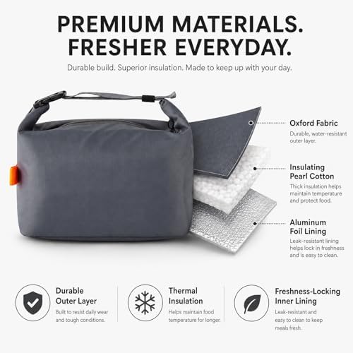 Insulated Lunch Bag For Women, Reusable Lunch Box Tote Bags