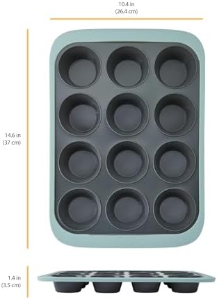 Chicago Metallic 12-Cup Silicone Muffin Pan - 10.43 Inch