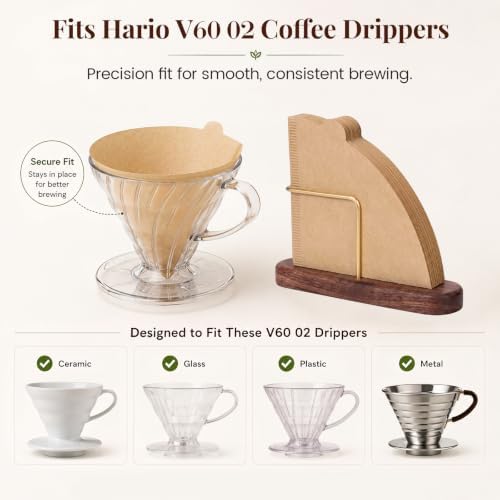 Niveaya #2 Cone Coffee Filters,200Pcs, Pour Over Coffee Filters for 2-4 Cup