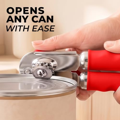 Zulay Kitchen Stainless Steel Swing Open Manual Can Opener Comfortable Grip