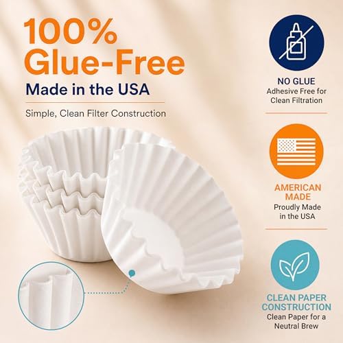 4 Cup Basket Coffee Filters (200, White)