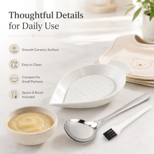 Ceramic Grater Plate, Ginger & Garlic Grater