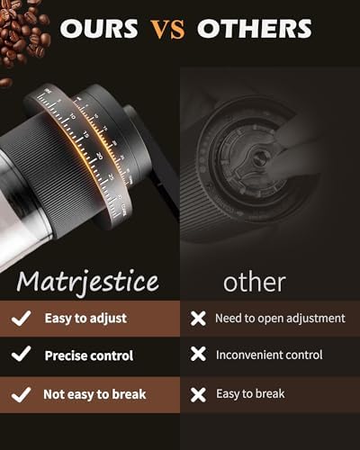 Manual Coffee Grinder with Ceramic Burr, 40g Capacity,35 Adjustable Settings,Portable Hand Mill for Espresso, French Press, Drip,Pour Over,Cold Brew,Compact and Quiet for Home Use