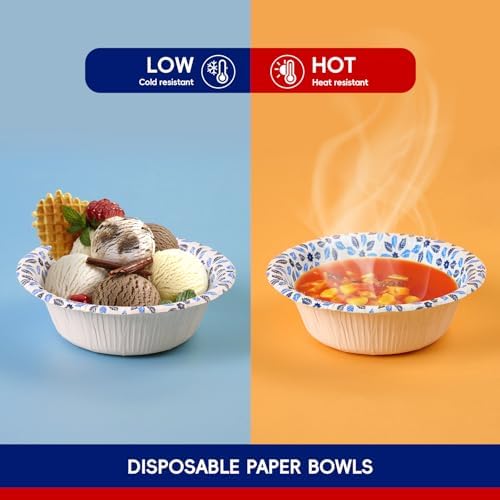 JOLLY CHEF 16 oz Paper Bowls 156 Count Disposable