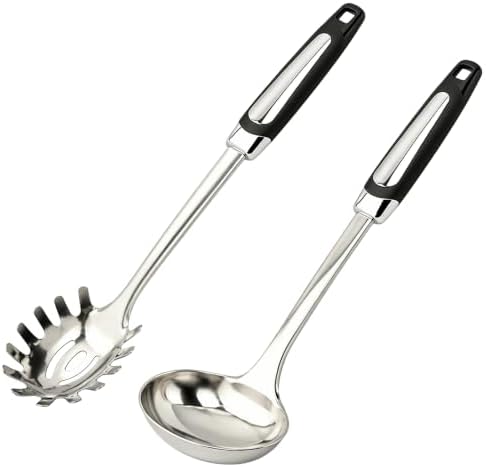 Stainless Steel Ladle & Spaghetti Spoon Set