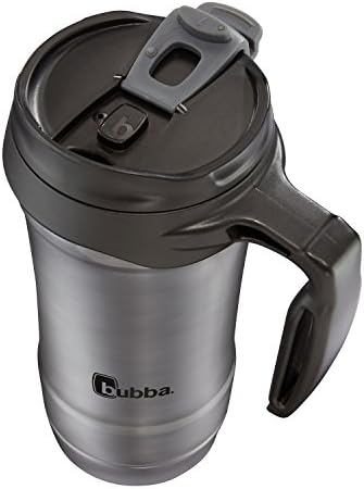 Bubba HERO Vacuum-Insulated Stainless Steel Travel Mug with Handle, 18 oz, Gunmetal
