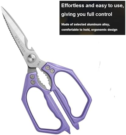 Kitchen Scissor Heavy Duty Stainless Steel Kitchen Shears for Food Purple