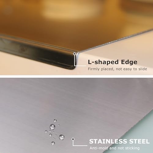 Stainless Steel Cutting Board for Kitchen, Extra Large Cutting Board Non Toxic, Metal Cutting Boards for Kitchen,Chopping Board for Meat, Veggies, Fruits and Kneading （70 x 50cm/27.6 x 19.7 inch）