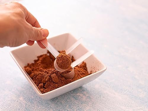 50 Pack Teaspoon Measuring Spoons, 1 Tsp (5 mL) Plastic Creatine Scoops