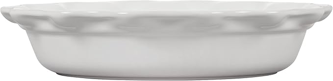 Le Creuset Stoneware 9" Heritage Pie Dish, White