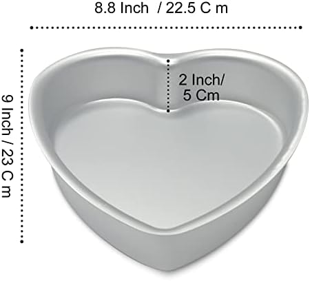 Heart Shaped Cake Pans, 8 x 2 Inch, Set of 2