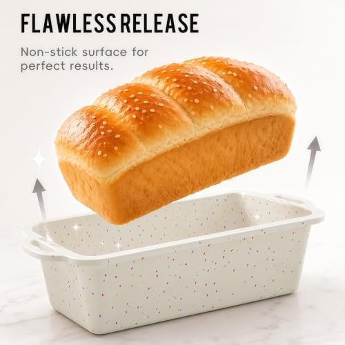 Vinino Standard Nonstick Silicone Loaf Pan 8.5 x 4.5'' for Everyday Use