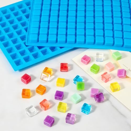 Square Silicone Candy Molds - Mini Silicone Molds for Hard Candy, Chocolate, Gummy, Caramel, Ganache, Ice Cubes