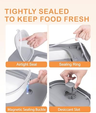 10-13 Lbs Dog Food Storage Container,Collapsible Dog Food Container