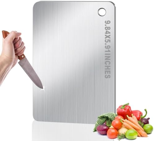 Titanium Cutting Board for Kitchen, Metal Non Stick Chopping Board