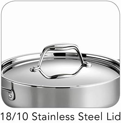 Tramontina Signature Tri-Ply Clad Stainless Steel 6-Quart Braiser Pan
