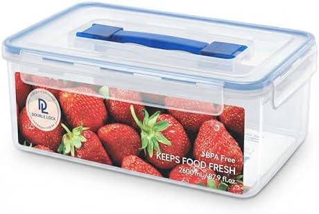 Tribello Extra Large Food Storage Container with Lid Airtight Lid with Handle (Large - 260 OZ)