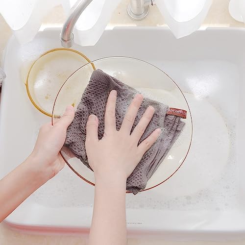 Homaxy 100% Cotton Waffle Weave Kitchen Dish Cloths 18-Pack, Mixed Color