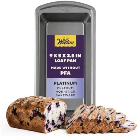Wilton Platinum Non-Stick Loaf Pan, Made Without PFAS, 9 x 5 in