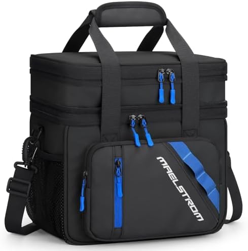 Maelstrom Insulated Lunch Box, 20L Double Deck Cooler Bag for Men Women
