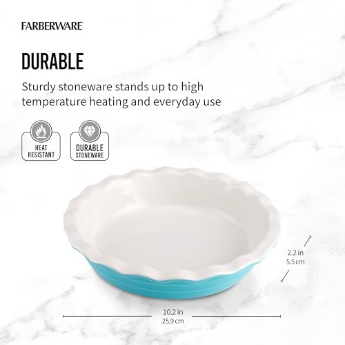 Farberware Bakers Advantage 10 Inch Ceramic Pie Dish