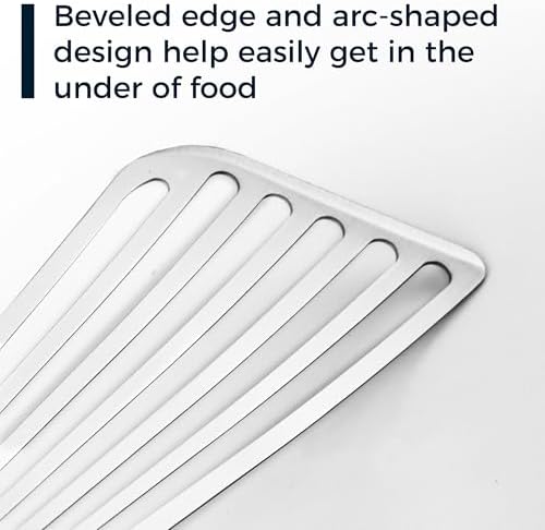 12.5-in Fish Spatula, 18/8 Stainless Steel Flexible Thin Edge Turner