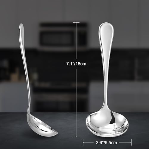 KEAWELL Premium Verona 7.1-Inch Gravy Ladle (1, 7.1" Gravy Ladle)