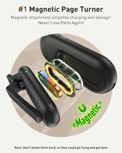 Maxonar Magsnap Remote Page Turner for Kindle Paperwhite (100Hrs Battery)