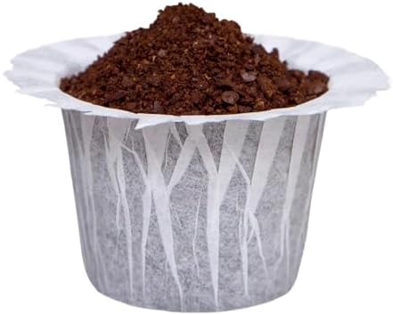 Irmidi 100 Count Disposable Coffee Paper Filters,Compatible with Keurig Brewers Single Serve 1.0 and 2.0, Fit all Reusable Coffee Pods.