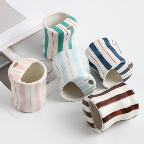 Espresso Cups Ceramic Coffee Mug Series European Striped Dot Coffee Cup And Saucer Mug Cake Plate Afternoon Tea Set Tea Cup And Saucer (Light green)