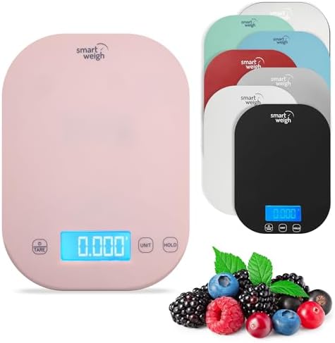 Food Scale, 11lb Pink Compact Digital Kitchen Scale with Tare Function