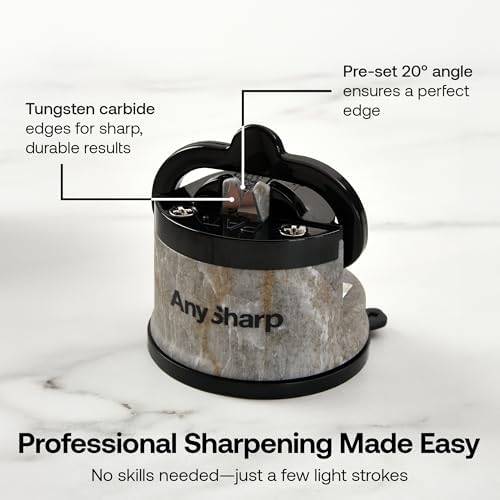 AnySharp – Editions – Easy to Use, Hands Free Knife Sharpener - Stone